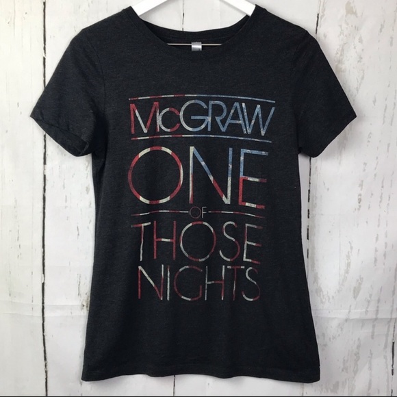 Next Level Apparel Tops - Tim McGraw Concert Band Graphic Tee